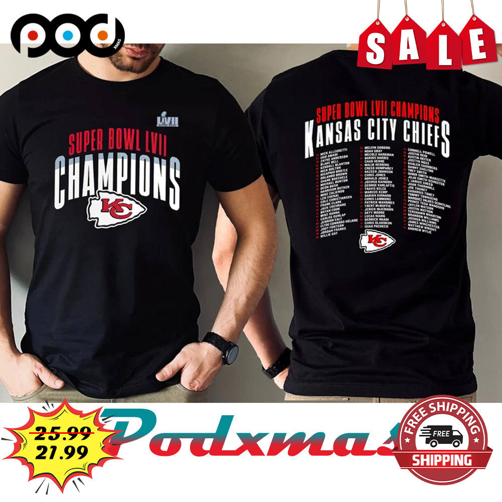 Football Super Bowl Champions LVII 2023 Chiefs Shirt