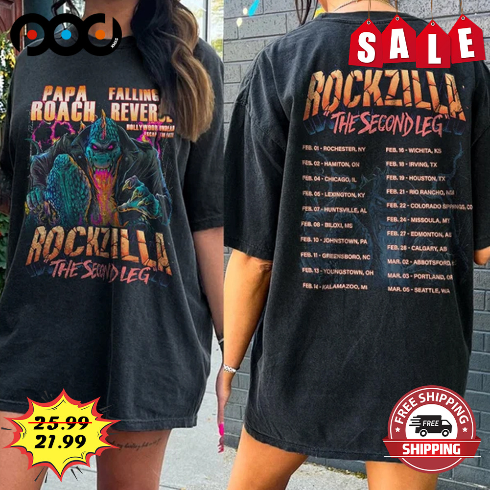 Rockzilla The Second Leg Tour 2023 Shirt