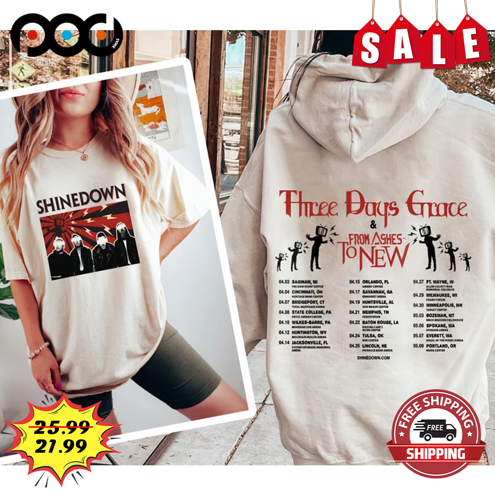Shinedown Band The Revolutions Live 2023 Music Shirt