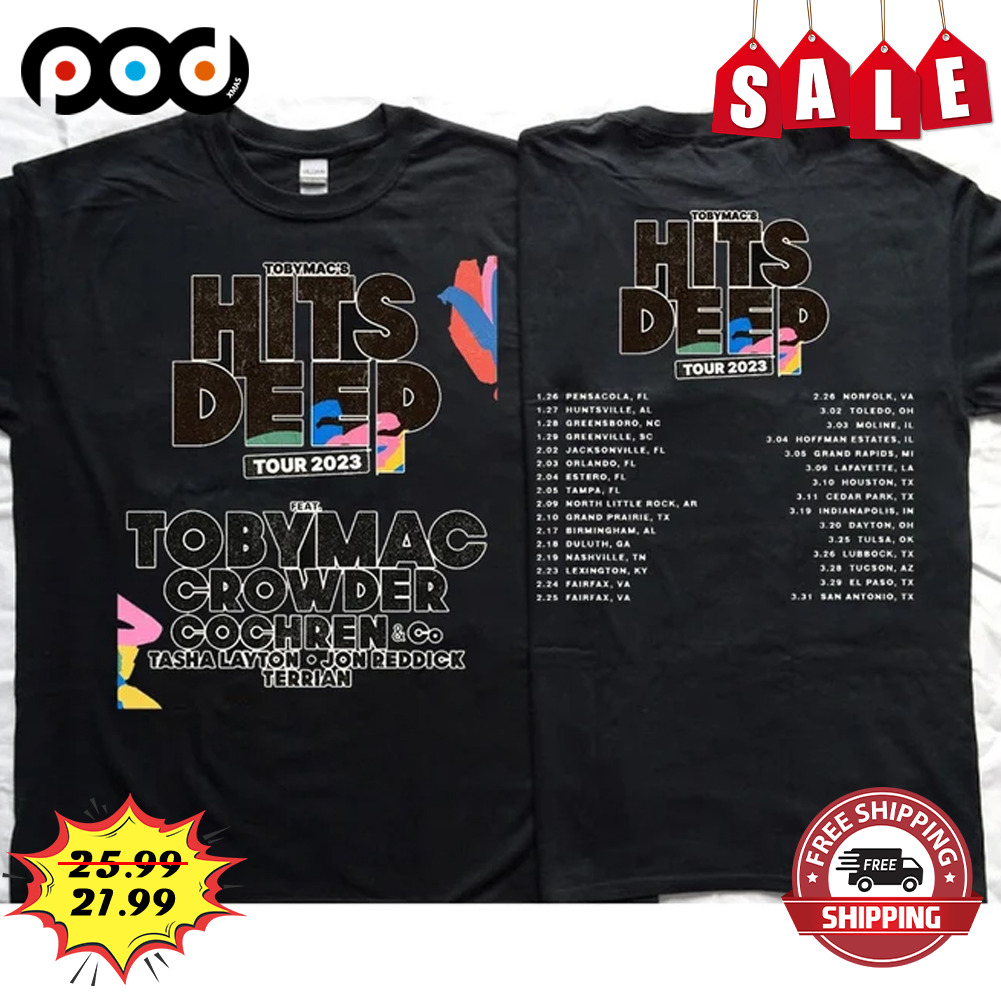 2023 TobyMac Hits Deep America Music Tour Shirt