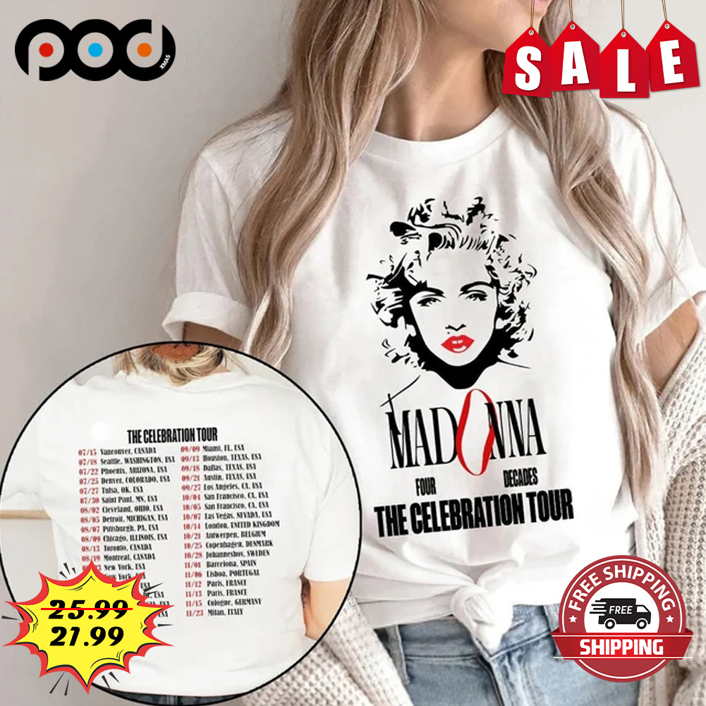 Madonna The Celebration Music Tour 2023 Shirt