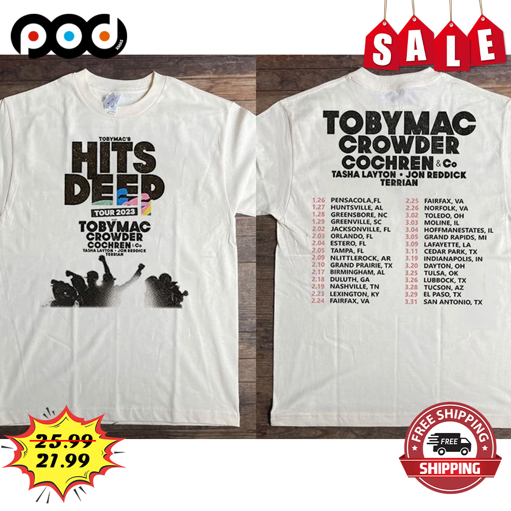 2023 TobyMac Hits Deep America Tour Shirt