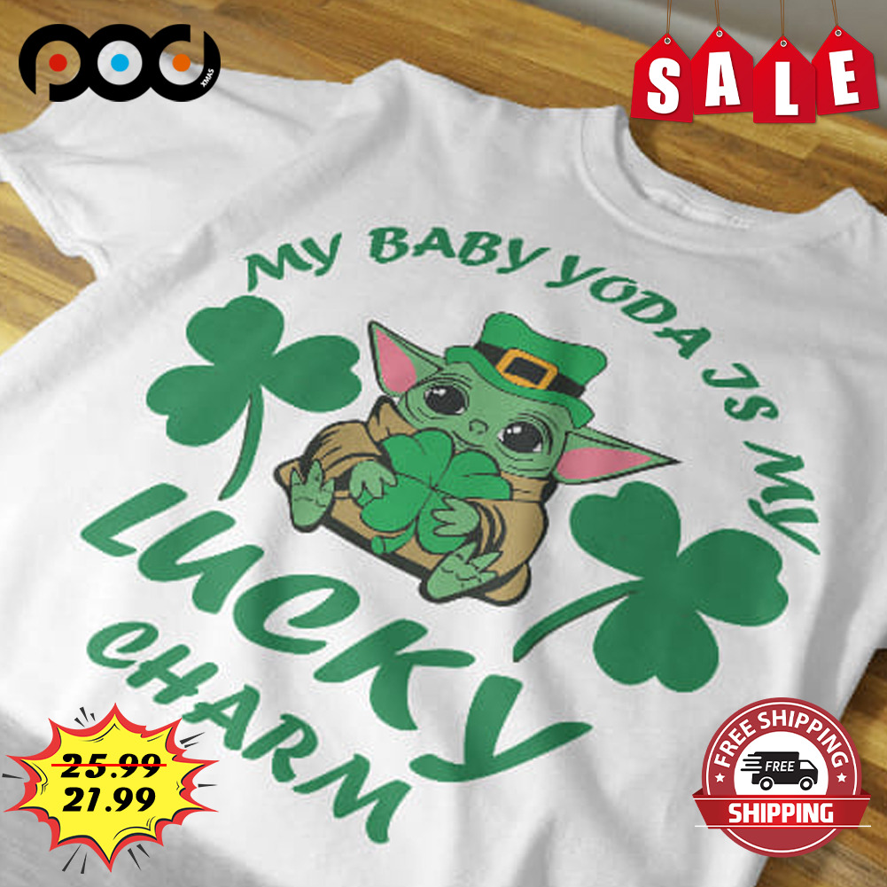My Baby Yoda Is My 
lucky Charm St Patrick Day Shirt
