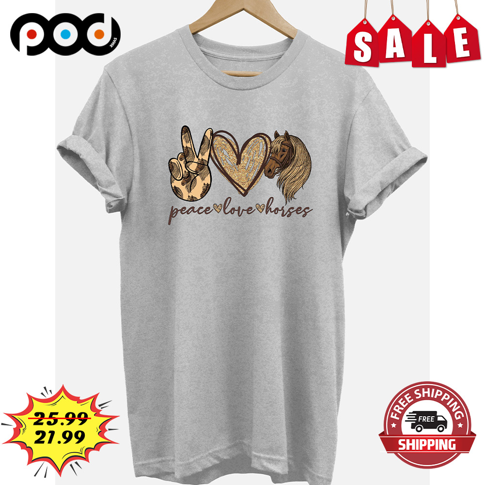 Peave Love Horse Heart Shirt
