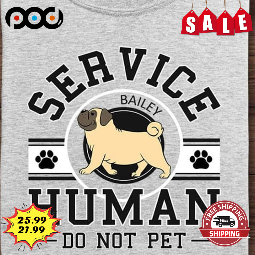 Servica Human Do Not Pet Dog Lover Shirt
