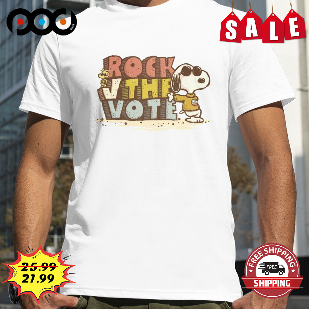 Snoopy Rock The Vote Shirt