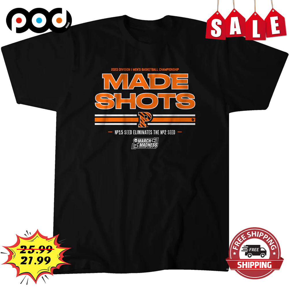 2023 Division I Men's Basketball Champion Made Shots P N15 Seed Eliminates The No2 Seed March Madness Shirt