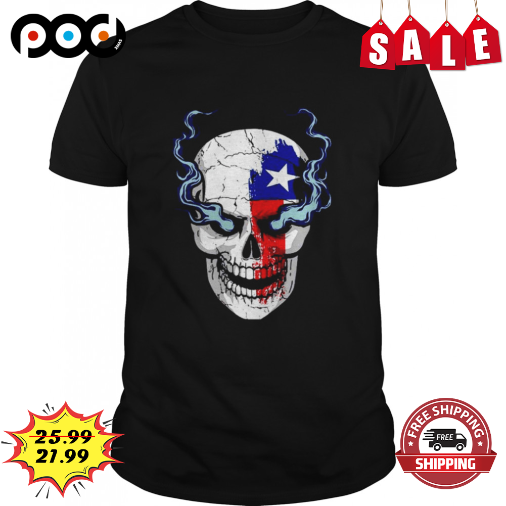 Stone Cold Steve Austin 316 Texas Skull Smoke Shirt