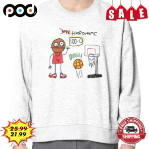 Art Boy Hoop Dreams Play Basketball Shirt