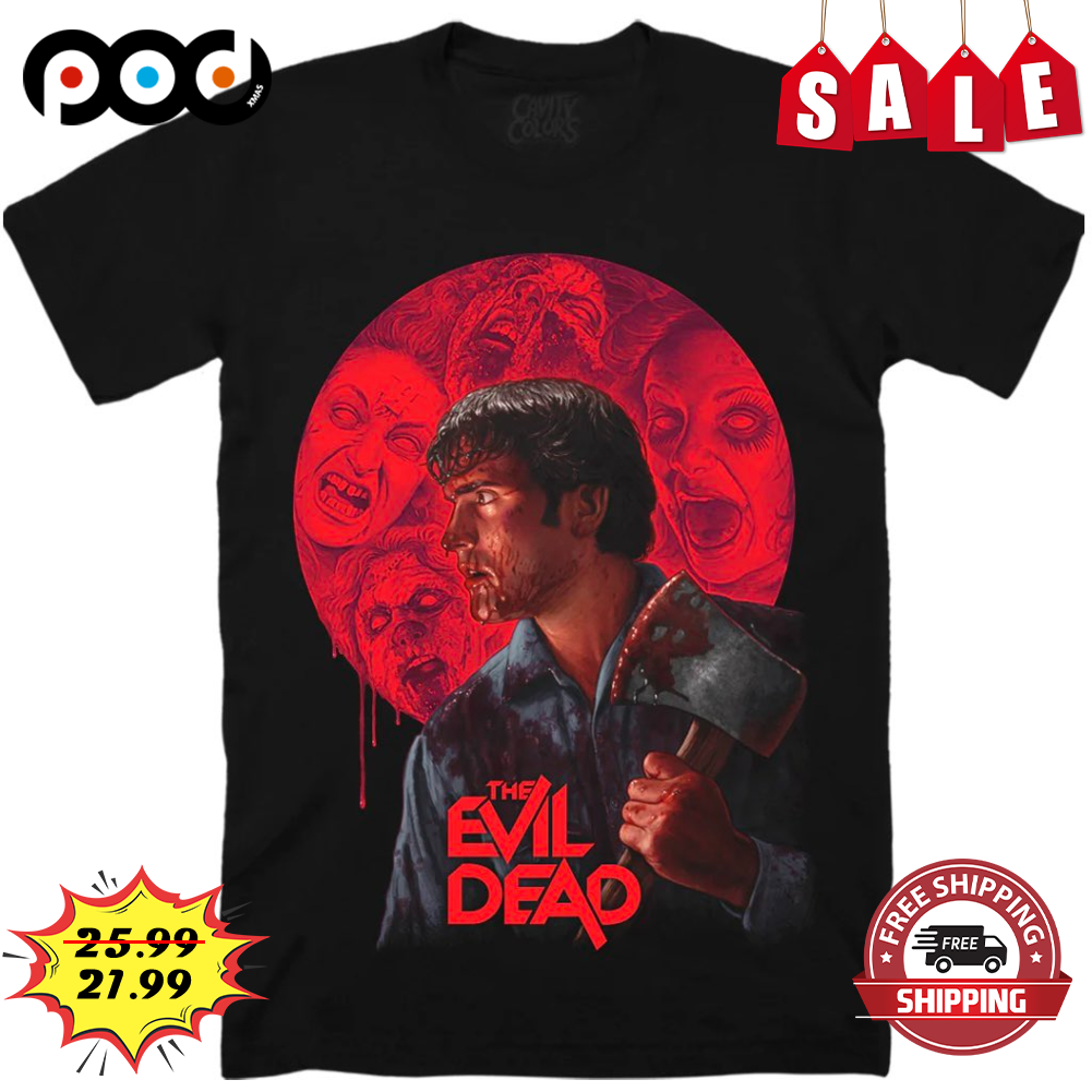 Devil Face - Baseball Shirt | Color: Black | Size: XL by Cavitycolors
