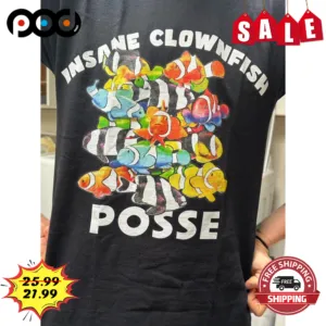 Fish Insane Clownfish Posse Vintage Shirt