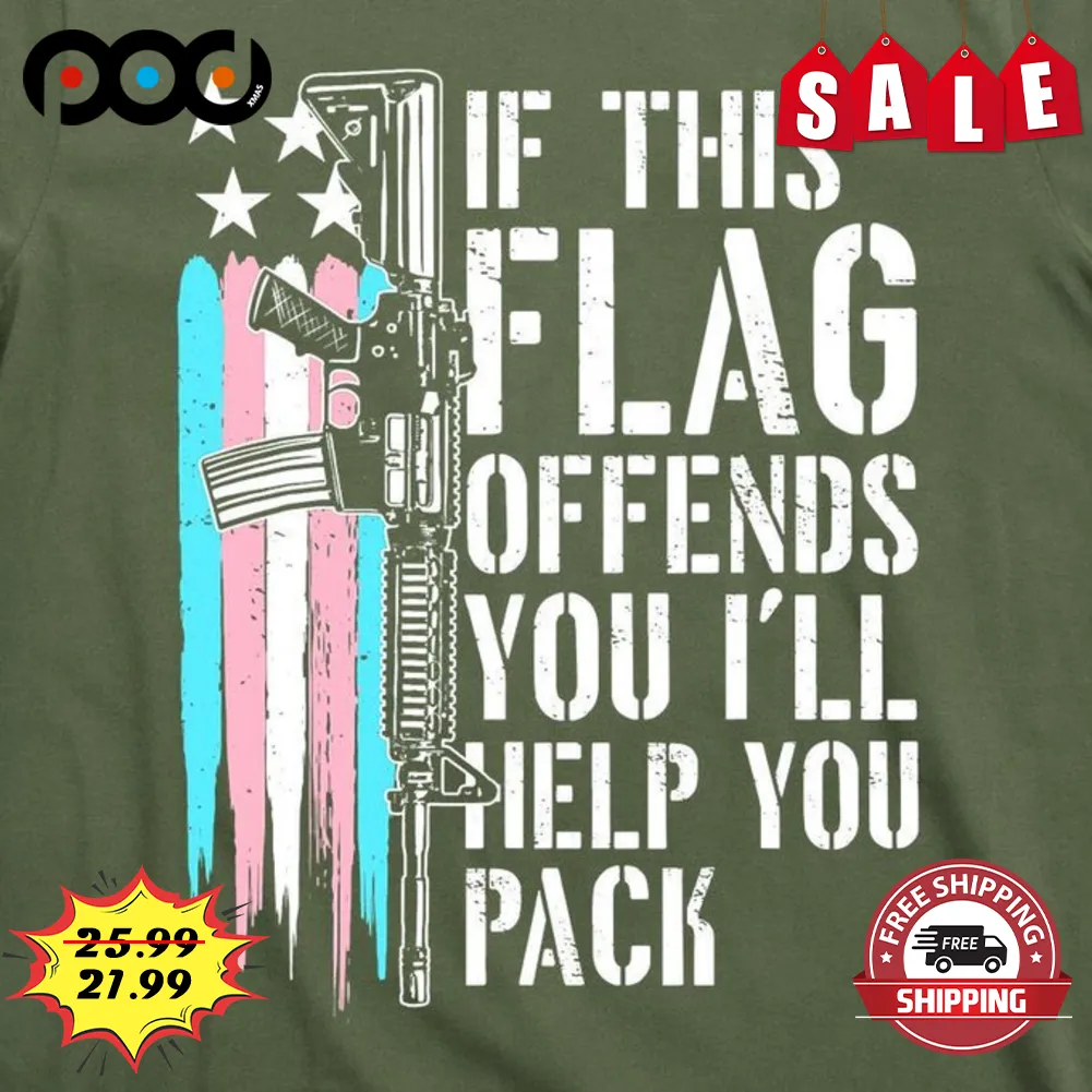 Gun If This Flag Offends You'll Help You Pack Vintage Shirt