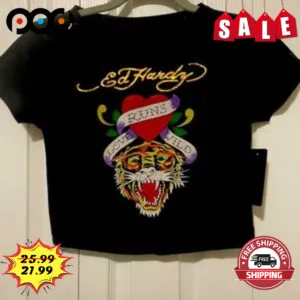 Ed Hardy Love Runs Wild Tiger Vintage 2023 Shirt