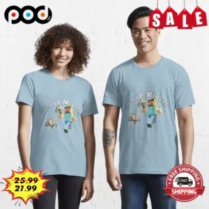 I Love Miners Minecraft 2023 Vintage Shirt