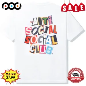 The Anti Social Social Club Colorful Vintage Shirt