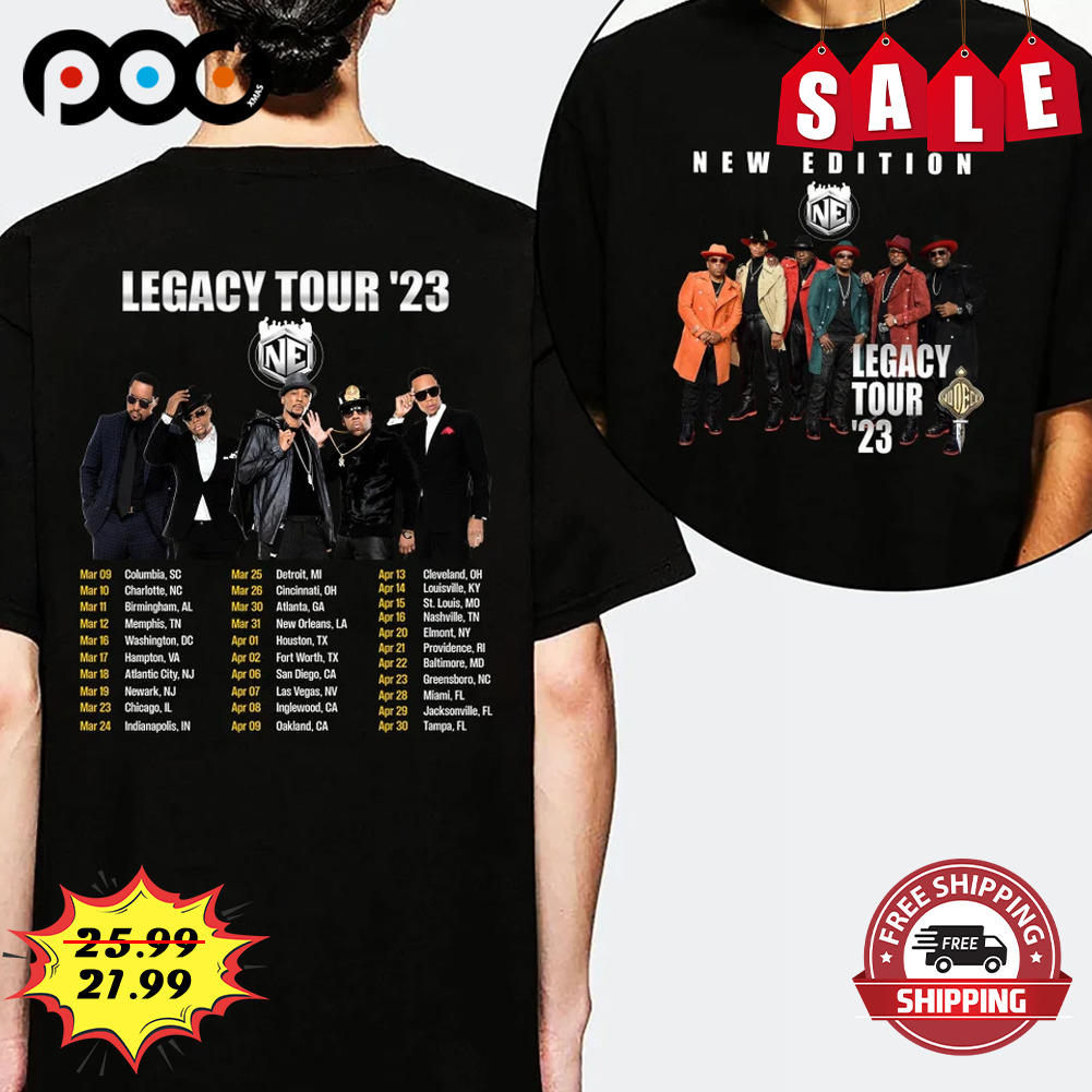 New Edition Band Legacy Tour 2023 Retro Shirt