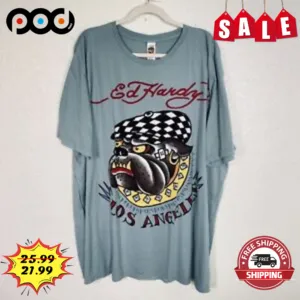Ed Hardy Bull Dog Los Angeles Vintage 2023 Shirt