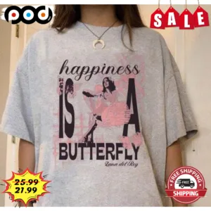 Lana Del Rey Happiness Is A Butterflly Vintage Retro Shirt