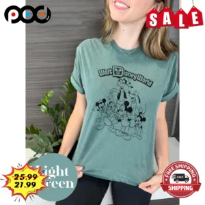 Walt DisneyWorld Mickey Mouse And Friends Disney Characters Retro Vintage Shirt