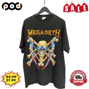 Megadeth Band Devil Death Skull Graphic Vintage 2023 Shirt