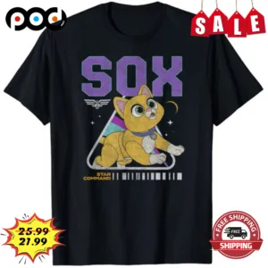 Disney Pixar Lightyear Sox Girls Cat Retro Vintage Shirt