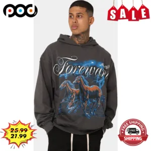 Forewarm Horse Rider Night Graphic 2023 Vintage Shirt
