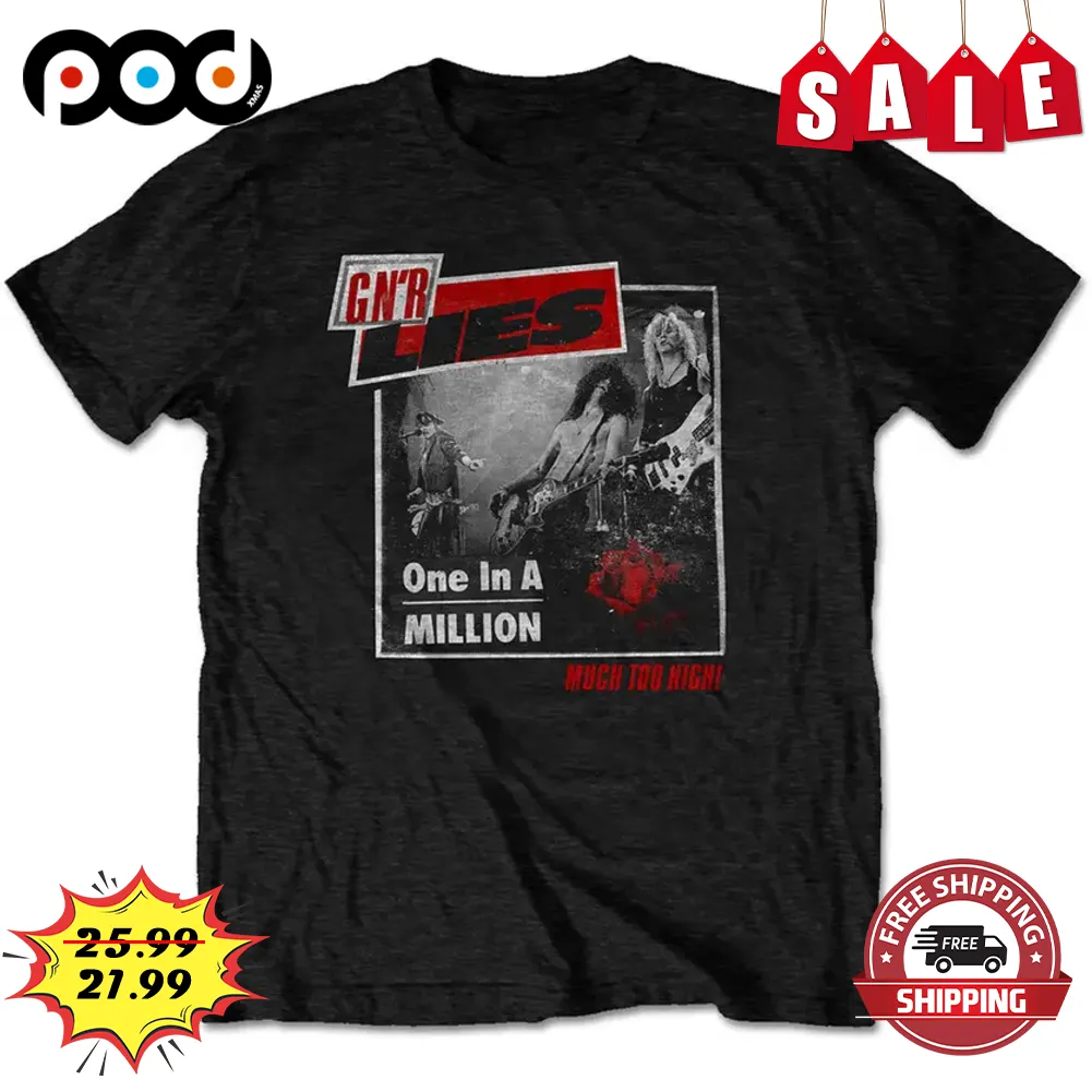 Guns N' Roses Lies One In A Million Much Too High Vintage Shirt