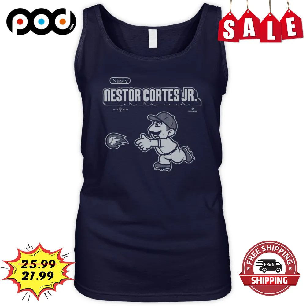 Player Throw a Baseball Nestor Cortes JR Muscle Tank Shirt