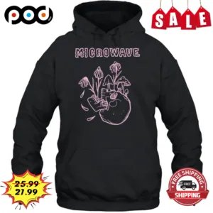 Skull Flower Mushroom Microwave Retro Shirt