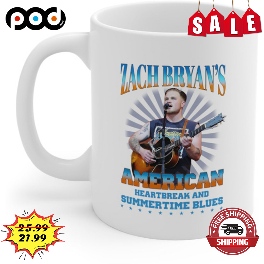 Zach Bryan's American Heartbreak And Summertime Blues Coffee Mug