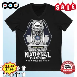 UCONN Men's Basketball 2023 Huskies National Champion NCAA Shirt