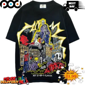 Death Lightning Eric Emanuel X Warren Lotas Jump Shot Shirt