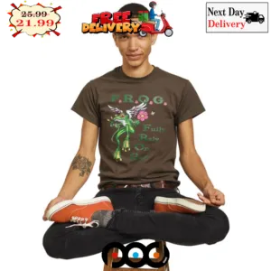 Frog Fully Rely On God Wings Vintage Shirt
