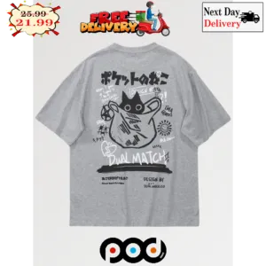 Japanese Cute Cat Bag Dual Match Vintage Shirt