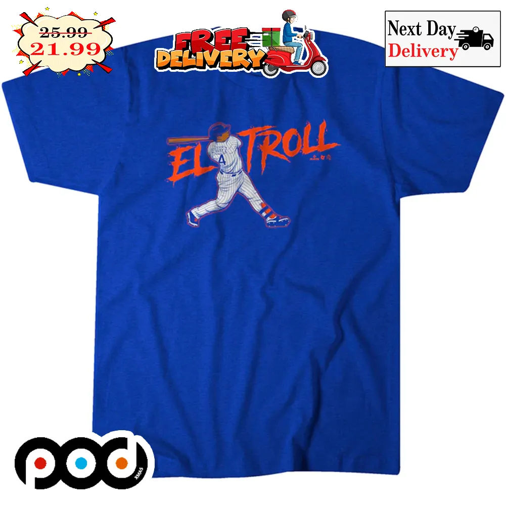 Francisco Alvarez El Troll New York Mets of Major League Shirt