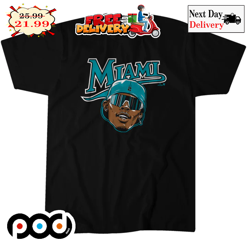 Jazz Chisholm Wear Glasses Swag Miami Marlins MBL Player 2023 Shirt