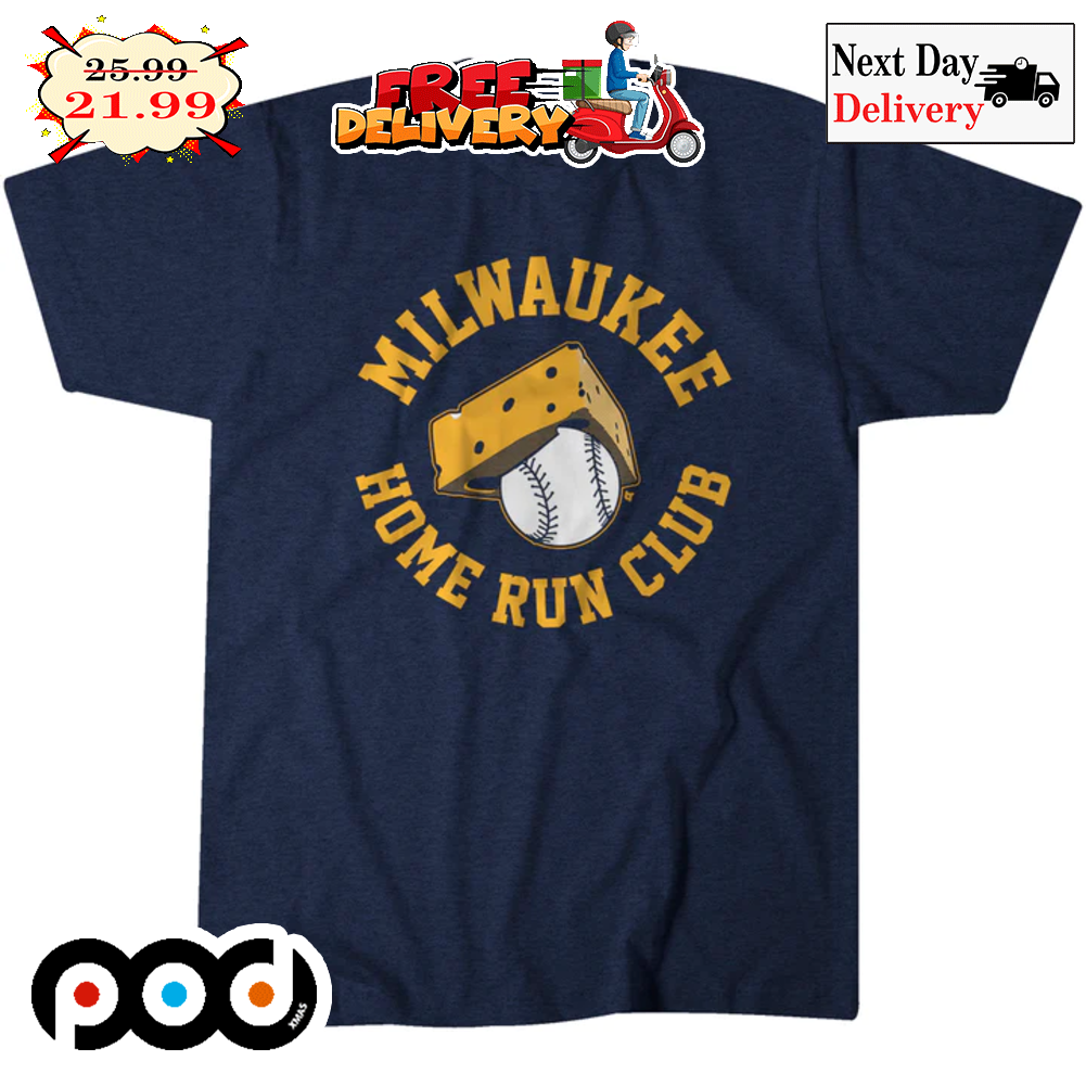 Milwaukee Home Run Club Cheese Baseball Shirt