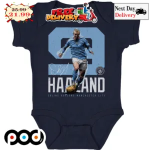 Erling Haaland Manchester City 9 Signature Shirt