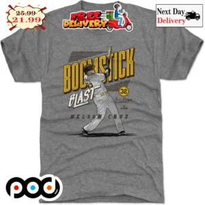 Nelson Cruz Boomstick Blast Goal Signature Vintage Shirt