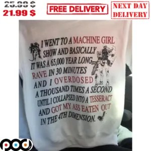 I Went To A Machine Girl Show And Basically It Was A 65000 Year Long Rave In 30 Minutes Robot Shirt