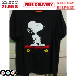 Snoopy Skateboarding Shirt