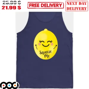 Squeeze Me Happy Lemon Smile Tank Top