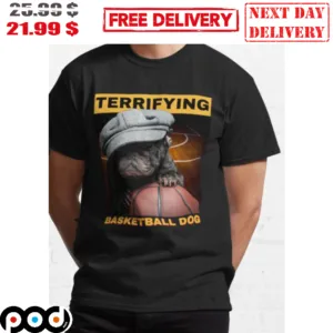French Bulldog Terrifying Basketball Dog Shirt