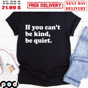 If You Can't Be Kind Be Quiet Shirt