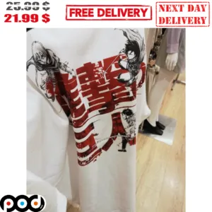 AOT Attack On Titan Japan Word Cool Anime Shirt