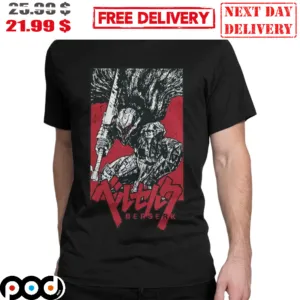 Berserk Combatant Manga Japan Art Graphic 2023 Shirt