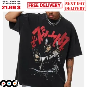 Berserk Manga Character Retro Vintage 2023 Shirt