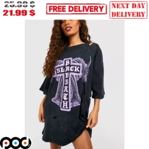 Black Sabbath Band Cross Art Vintage Shirt