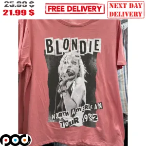 Debbie Harry Blondie North American Tour 1982 Vintage Shirt