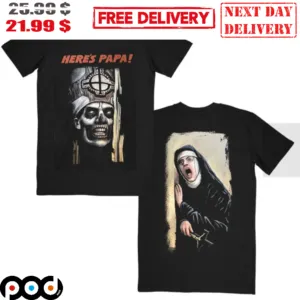 Ghost Man Here's Papa Rock Band Shirt